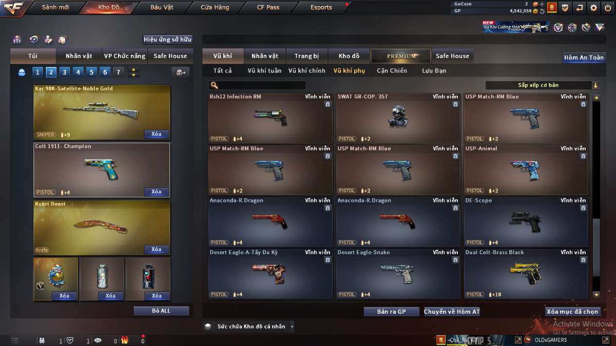 shop acc cf uy tin gia re